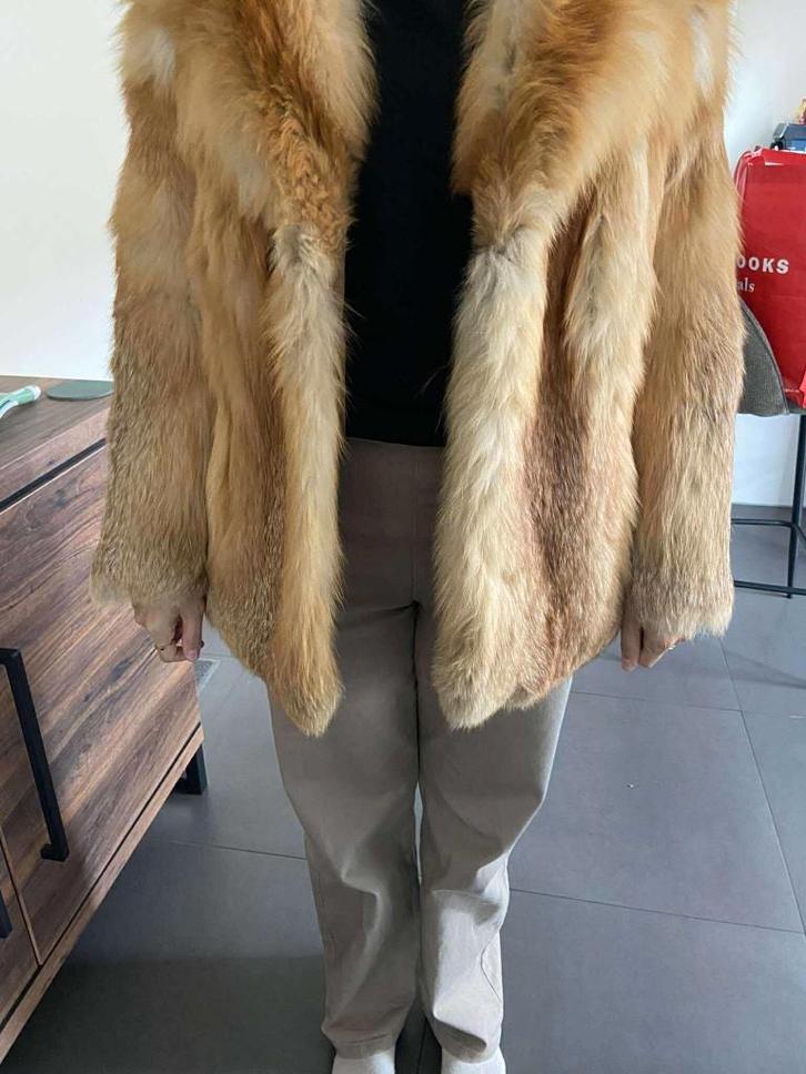 Echte vossenbontjas – Secq’s maatwerk – in uitstekende staat, Kleding | Dames, Jassen | Winter, Zo goed als nieuw, Ophalen of Verzenden