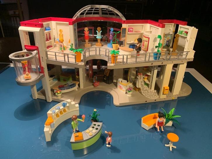 Winkelcentrum Shopping Center Playmobil 5485 origineele doos, Kinderen en Baby's, Speelgoed | Playmobil, Gebruikt, Complete set