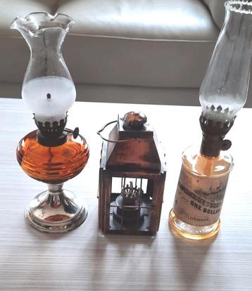 3 LAMPES A HUILE beschikbaar voor biedingen