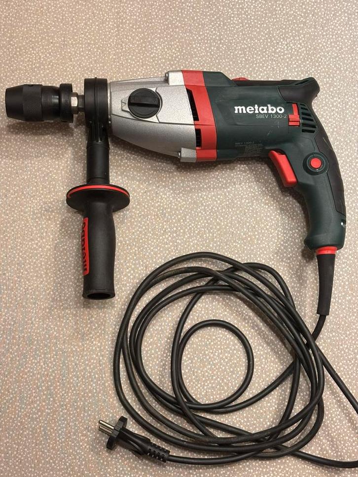 Klopboormachine Metabo SBEV1300-2, Doe-het-zelf en Bouw, Gereedschap | Boormachines, Zo goed als nieuw, Boormachine, Ophalen