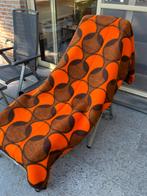 Deken oranje/bruin Didas wol made in Holland 220x200cm, Huis en Inrichting, Woonaccessoires | Plaids en Woondekens, Ophalen of Verzenden