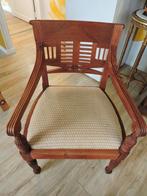 Fauteuil en bois, Enlèvement, Comme neuf, Tissus, Moderne