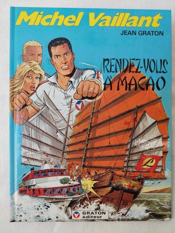 Michel Vaillant T.43 Rendez-vous à Macao - Réédition (1991), Boeken, Stripverhalen, Zo goed als nieuw, Eén stripboek, Ophalen of Verzenden