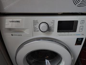 Wasmachine Samsung EcoBubble 7kg, 1200 à 1600 tours, 6 à 8 kg, 85 à 90 cm, Chargeur frontal