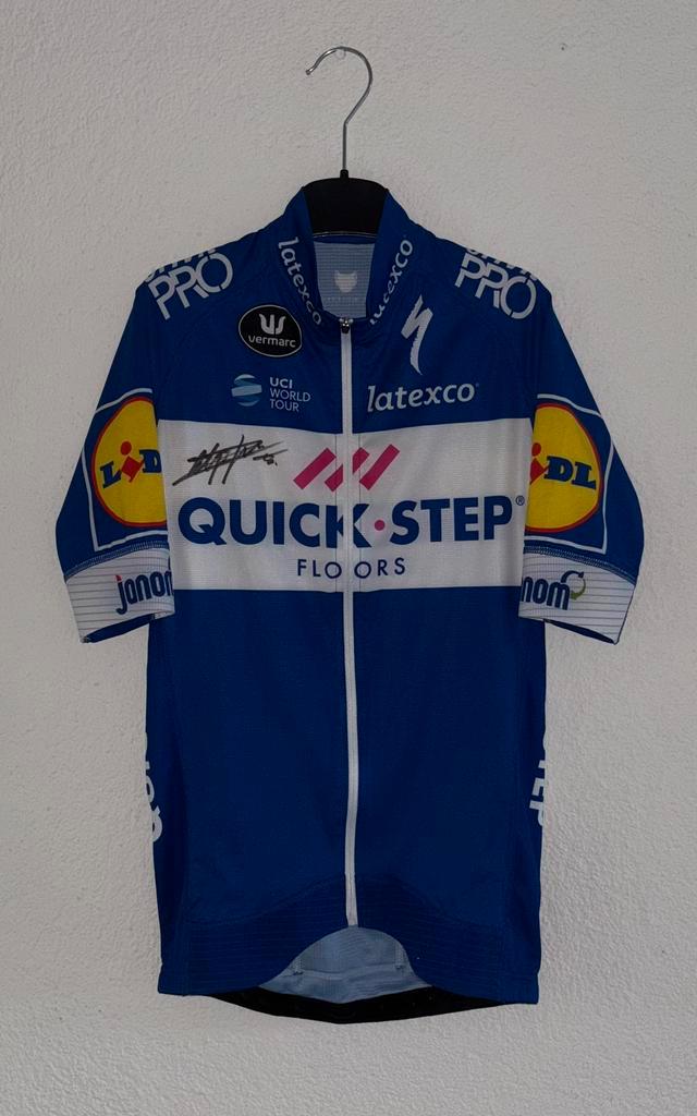 Julian Alaphilippe gesigneerd shirt QuickStep Floors Cycling, Sport en Fitness, Wielrennen, Nieuw, Kleding, Ophalen of Verzenden