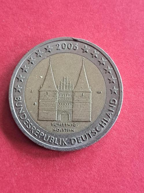 2006 Duitsland 2 euro J Hamburg Holstentor, Postzegels en Munten, Munten | Europa | Euromunten, Losse munt, 2 euro, Duitsland