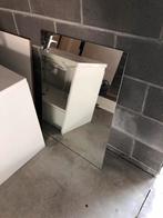 Lavabo / spiegel / kraan / onderkast en lange kast, Huis en Inrichting, Badkamer | Badkamermeubels, Ophalen, Zo goed als nieuw