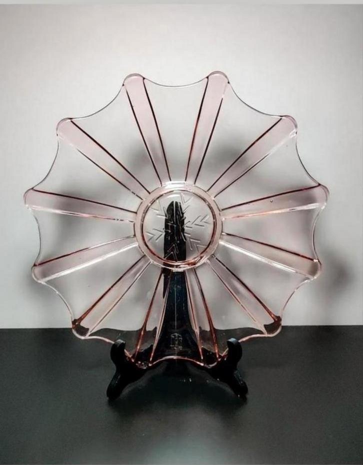 Art-déco schaal, Antiek en Kunst, Antiek | Glaswerk en Kristal, Ophalen of Verzenden