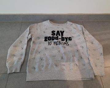 Grijze sweater Clockhouse Say Good-Bye  beschikbaar voor biedingen