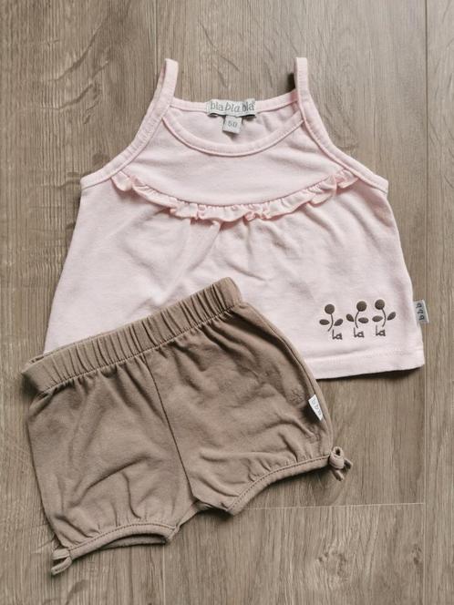 Setje bla bla bla - maat 50, Kinderen en Baby's, Babykleding | Maat 50, Zo goed als nieuw, Meisje, Setje, Ophalen of Verzenden