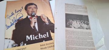 Michel lemaire  autographe et photo et affiche  beschikbaar voor biedingen