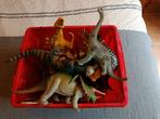 Doos vol dino's. Nette staat. Kunststof dinosaurussen, Ophalen of Verzenden, Zo goed als nieuw
