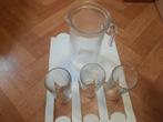 nieuw 7delig cadeau set mooie karaf met 6 glazen assortie, Ophalen of Verzenden, Nieuw