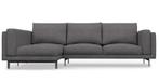 Zetel Nockeby (Ikea) - 3 zitsbank long chair - donkergrijs, Maison & Meubles, Canapés | Salons, Enlèvement, Utilisé, Trois personnes