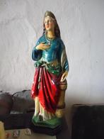 Standbeeld van Sint Barbara in gips, Antiek en Kunst, Ophalen of Verzenden