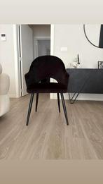 Lot de 6 chaises noires en velours, Maison & Meubles, Ameublement | Revêtements de sol, Enlèvement, Comme neuf