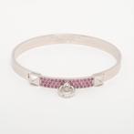 Hermès armband Hondenketting van goud en saffier, Verzenden, Zo goed als nieuw, Met edelsteen, Zilver