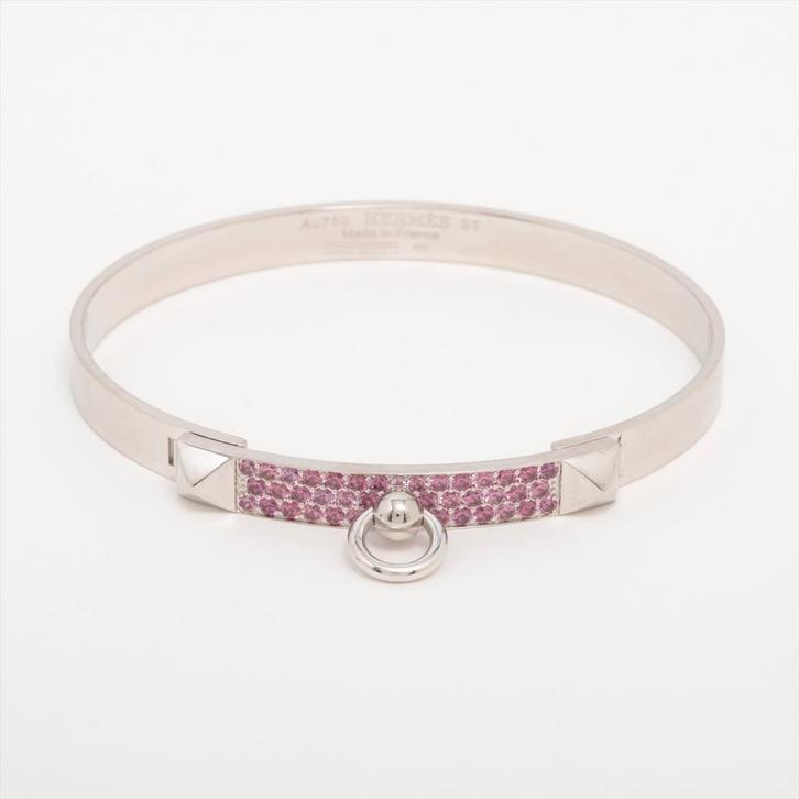 Bracelet Hermès Collier de chien Or et saphir, Bijoux, Sacs & Beauté, Bracelets, Comme neuf, Or, Argent, Avec pierre précieuse