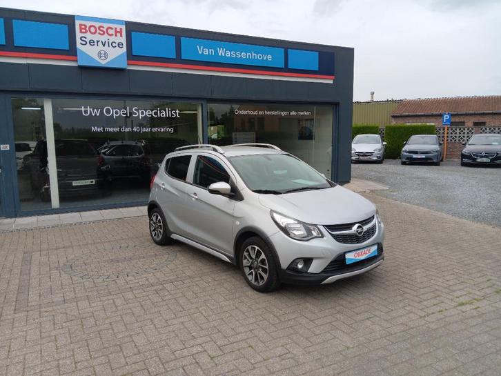 Opel Karl Rocks 5drs 1.0 benz silver bj. 01/2018 73312 km, Auto's, Opel, Particulier, Te koop, Karl, Airbags, Android Auto, Bluetooth