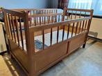 Eiken houten kinderbedje + matras, Kinderen en Baby's, Ophalen, Gebruikt, 70 tot 85 cm, Minder dan 140 cm