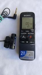 dictafoon Sony icd px 312 - 2 gb - 2 gb +micro sd, Ophalen of Verzenden, Bandrecorder