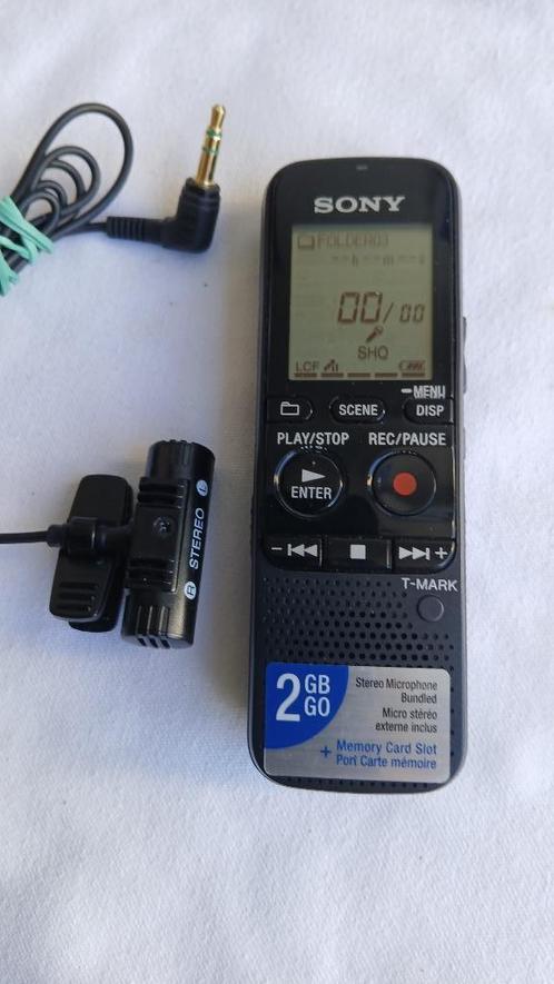 dictafoon Sony icd px 312 - 2 gb - 2 gb +micro sd, Audio, Tv en Foto, Bandrecorder, Bandrecorder, Ophalen of Verzenden