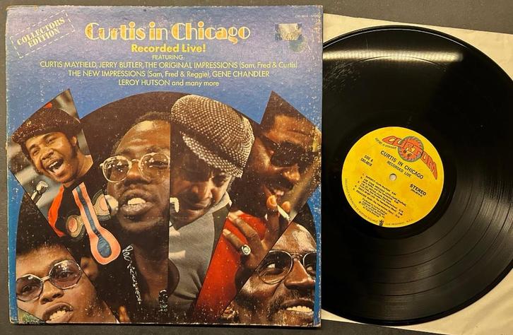 CURTIS MAYFIELD - Curtis in Chicago Live! ( LP ), Cd's en Dvd's, Vinyl | R&B en Soul, Gebruikt, Soul of Nu Soul, 1960 tot 1980