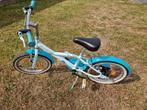 Meisjesfiets B'TWin, 16 inch, licht blauw, Fietsen en Brommers, Ophalen, Gebruikt, 16 tot 20 inch, B'twin