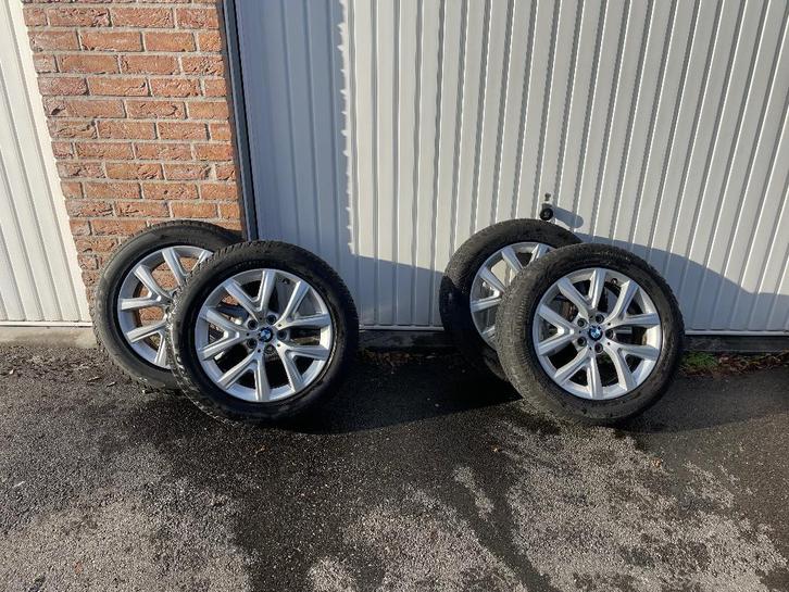 Jantes BMW + pneus hiver, Auto-onderdelen, Banden en Velgen, Band(en), Winterbanden, 17 inch, 205 mm, Personenwagen, Gebruikt