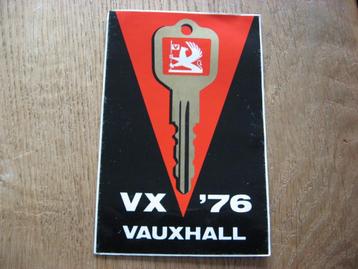 Vintage Sticker VX '76 Vauxhall  beschikbaar voor biedingen