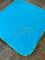 Blauw babydeken thema auto, Kinderen en Baby's, Ophalen, Zo goed als nieuw, 85 tot 100 cm, Deken