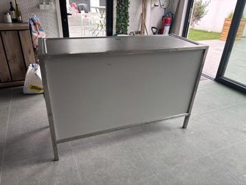 Mobiele toog elementen inox, Enlèvement, Comme neuf