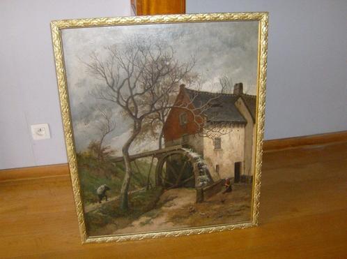 Schilderij 'De Watermolen' - Marie-Josephine Meyer - 1835, Antiek en Kunst, Kunst | Schilderijen | Klassiek, Ophalen