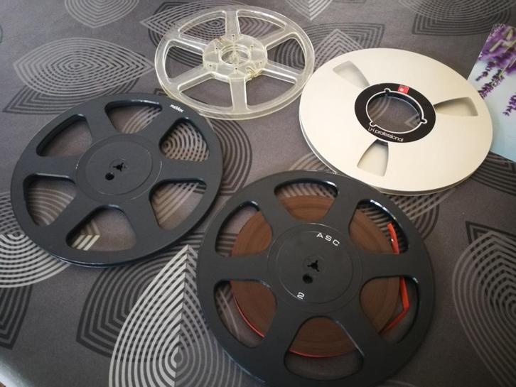 4 grote spoelen voor bandrecorder, Audio, Tv en Foto, Bandrecorder, Onderdeel, Ophalen of Verzenden
