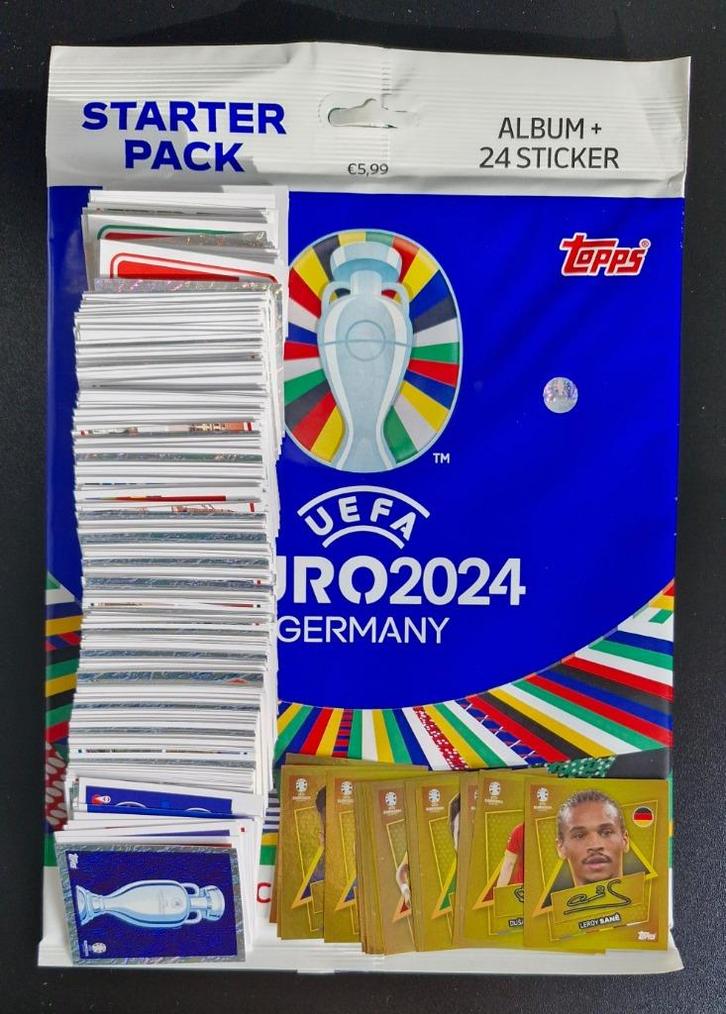 Kit complet Topps Euro 2024, Hobby & Loisirs créatifs, Autocollants & Images, Neuf, Plusieurs autocollants, Enlèvement ou Envoi