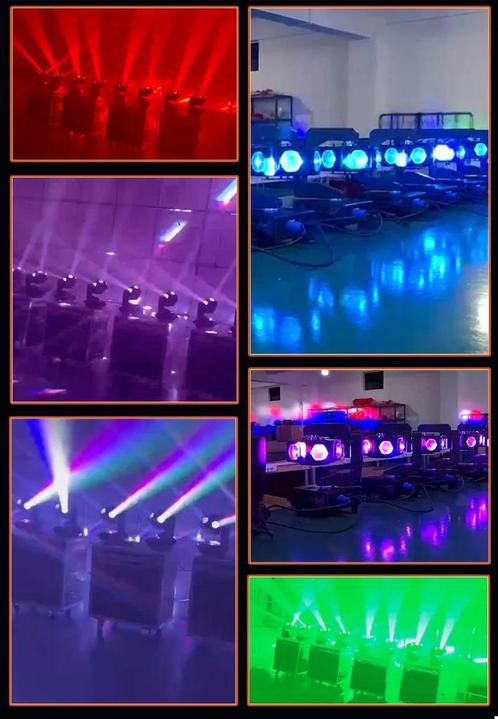 Nieuwe First Class 6 x 80W Led Ufo Moving Head, Muziek en Instrumenten, Licht en Laser, Nieuw, Licht, Geluidgestuurd, Kleur, Stroboscoopeffect