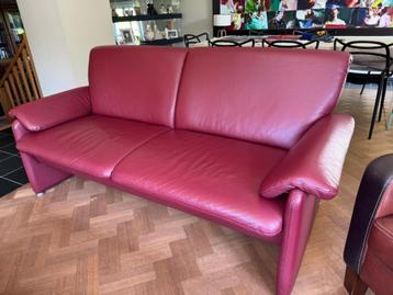 Leren  designer zetel bordeaux - 3 stuks beschikbaar beschikbaar voor biedingen