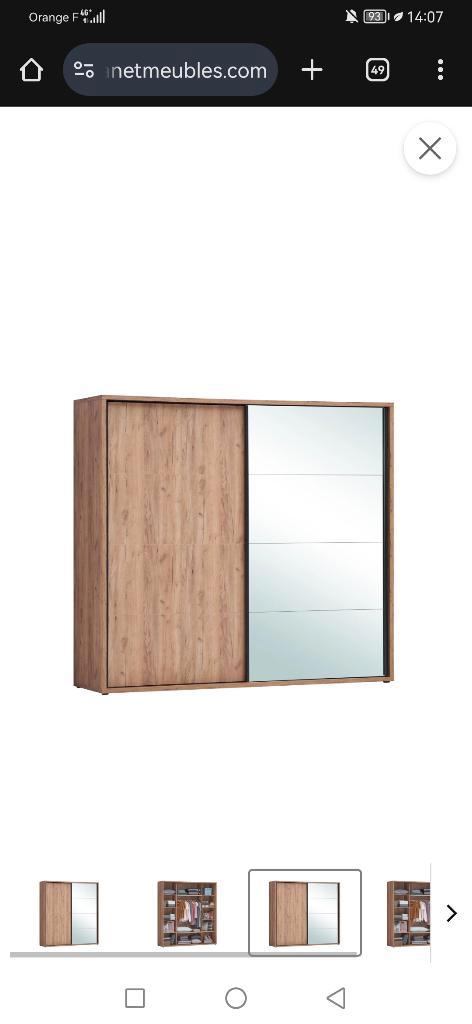 Aankleden, Huis en Inrichting, Kasten | Kleerkasten, Zo goed als nieuw, 200 cm of meer, 200 cm of meer, 50 tot 75 cm, Met deur(en)