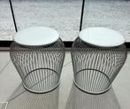 2 vintage design kruk / decoratie, Huis en Inrichting, Krukjes, Ophalen, Zo goed als nieuw, Staal