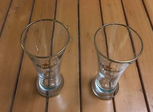 2 bierglazen Carlsberg, Verzamelen, Biermerken, Gebruikt, Ophalen of Verzenden