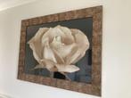 Cadre rose blanche, Maison & Meubles, 100 à 125 cm, Autres matériaux, 75 cm ou plus, Neuf