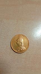 Victoria Sovereign 1889 gouden munt in goede staat, Postzegels en Munten, Ophalen of Verzenden, Goud, Losse munt, Goud