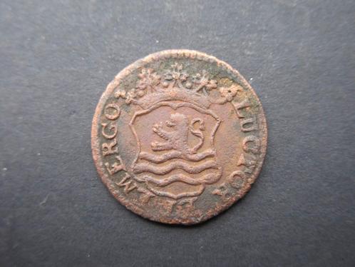 Duit 1758 Zeeland Nederland (Grote Muntplaat), Postzegels en Munten, Munten | Nederland, Losse munt, Overige waardes, Vóór koninkrijk