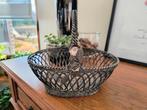 Corbeille à pain en métal argenté, corbeille à fruits, Antiquités & Art, Enlèvement ou Envoi