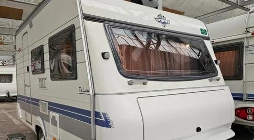 Caravan Hobby De Luxe 400, Caravanes & Camping, Caravanes, Particulier, jusqu'à 2, 750 - 1000 kg, Siège standard, Hobby, Lit transversal
