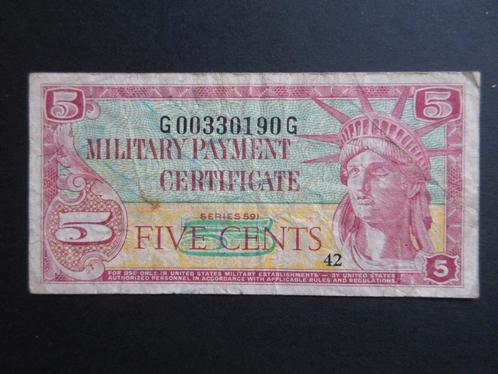 5 Cents ND (1961 - 1964) Armée américaine/États-Unis P-m43, Timbres & Monnaies, Billets de banque | Amérique, Billets en vrac