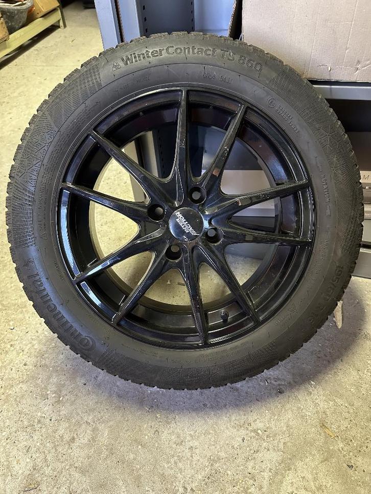 Winterbanden op alu velgen 195-60-16 H, Auto-onderdelen, Banden en Velgen, Velg(en), Winterbanden, 16 inch, 195 mm, Personenwagen