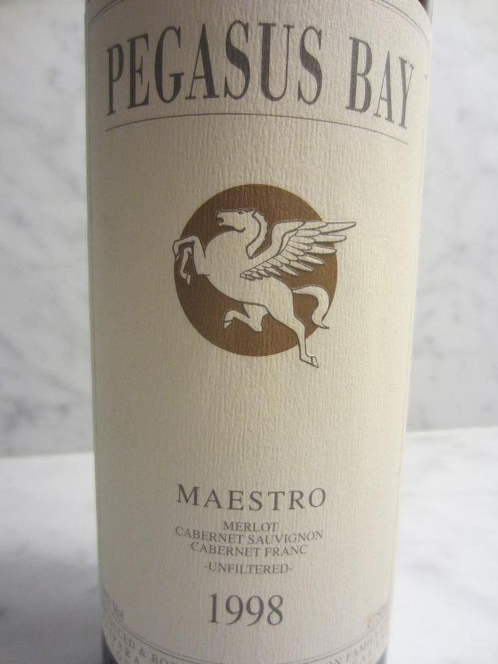 Maestro 1998 (Pegasus Bay, NZ) 3x75cl, Verzamelen, Wijnen, Zo goed als nieuw, Overige gebieden, Vol, Verzenden