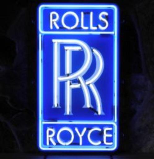 Rolls Royce neon voor in de showroom of garage mancave, Verzamelen, Merken en Reclamevoorwerpen, Nieuw, Lichtbak of (neon) lamp