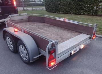 1,7T aanhangwagen dubbelas beschikbaar voor biedingen